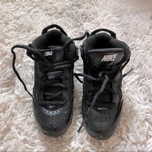 Kids Boys Nike High Top Black and White Sneakers